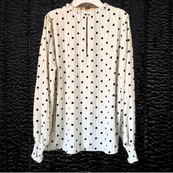 Carolina Belle Polka Dot Top Size Medium - Picture 2 of 7